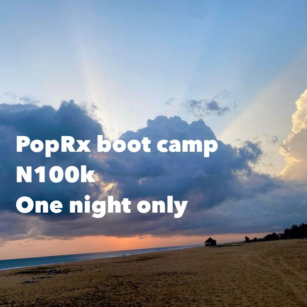 POPrx 1 night boot camp
